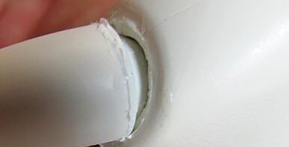 Open and worn strain relief