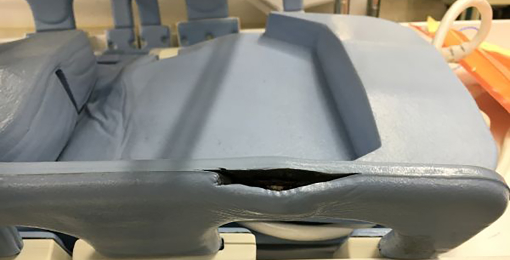 Torn foam