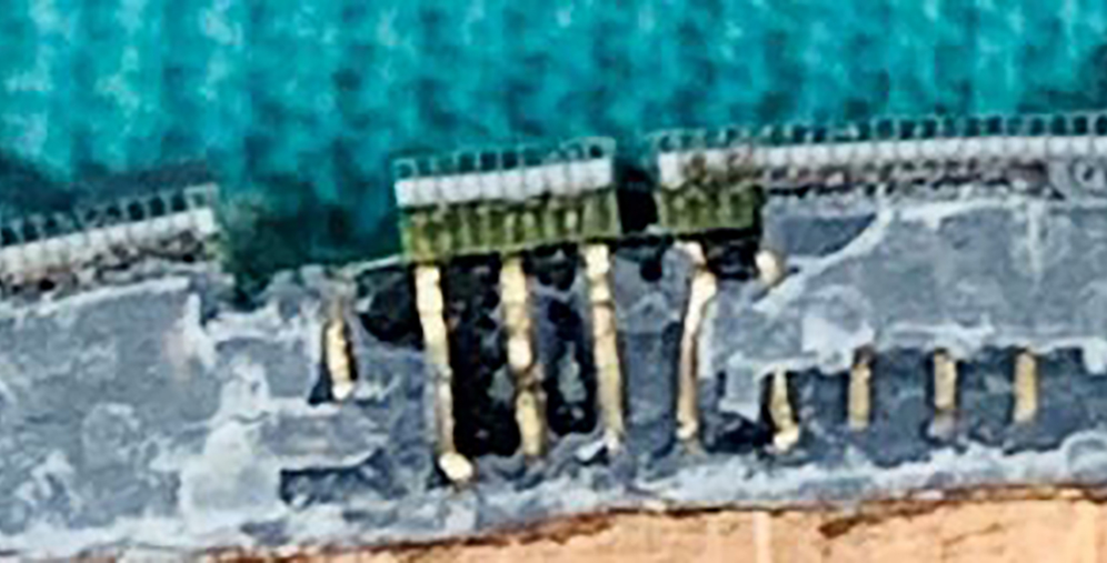 Note the interconnects/traces