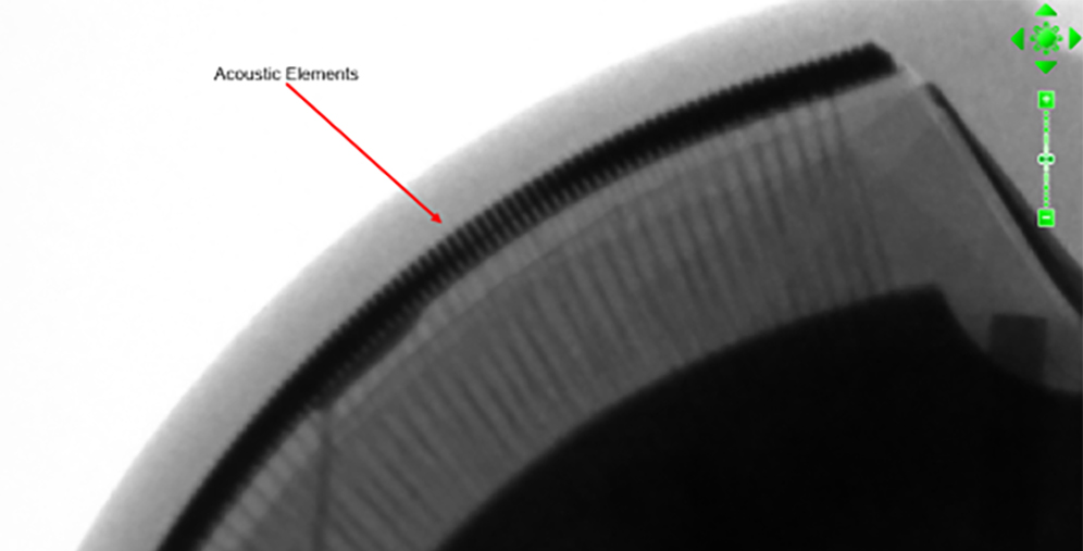 Array for an inter-cavity probe