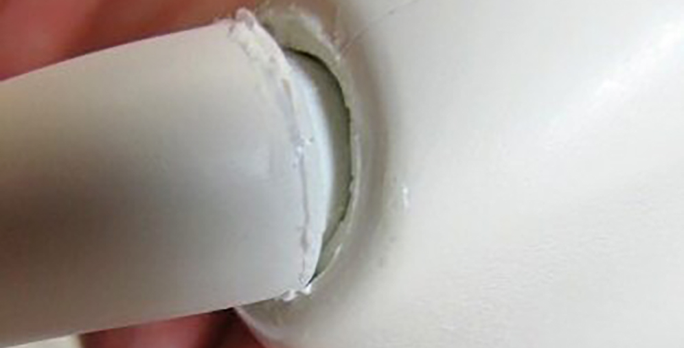 Open and worn strain relief